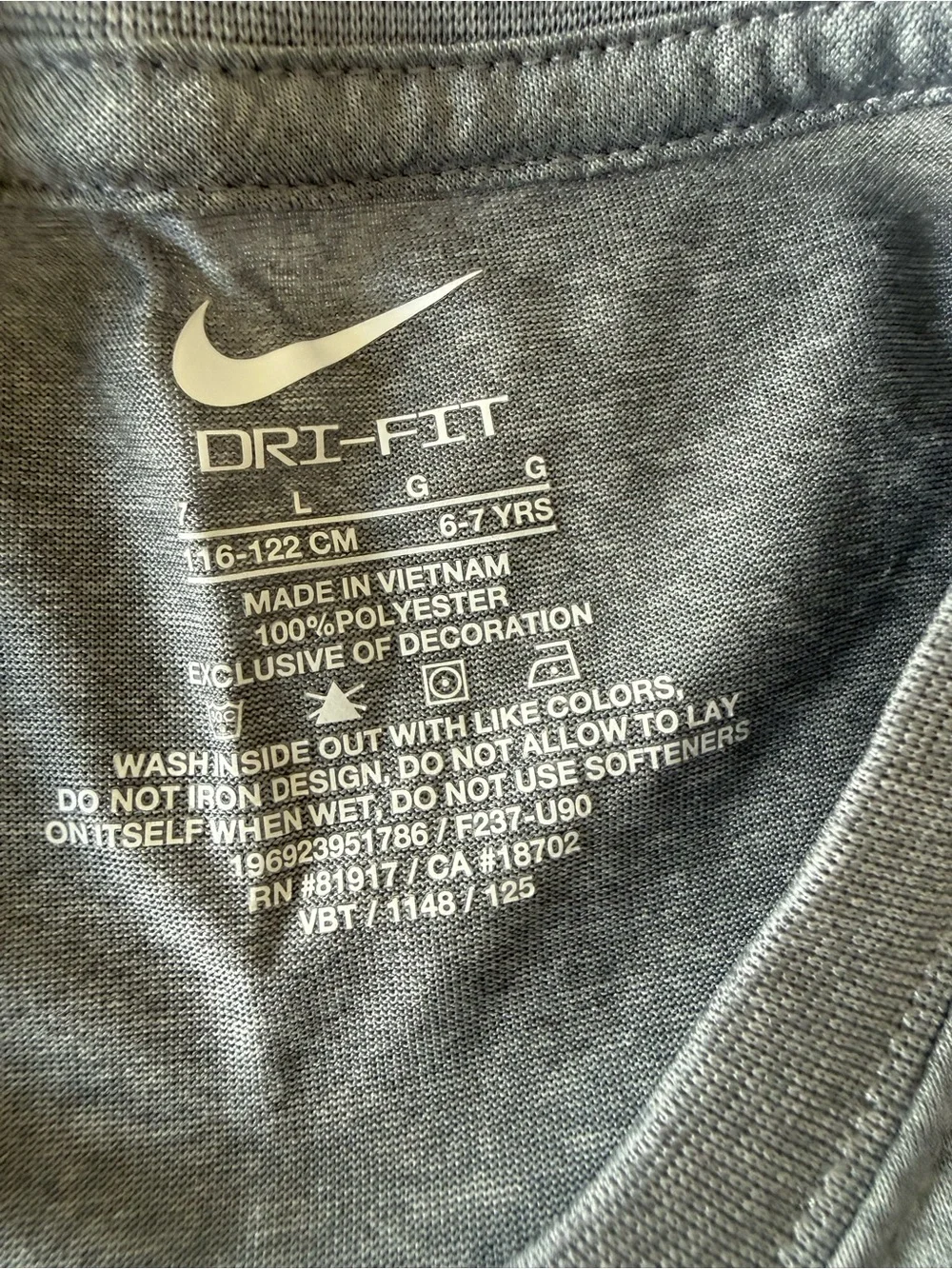 Nike Kids Gray T-Shirt with Navy Athletic Shorts